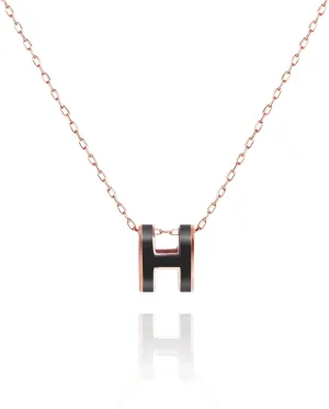 EXTREE Women's Initial H Pendant Necklace for Girls Exquisite 18K Gold Plated Necklace Women's Valentine's Day Gift