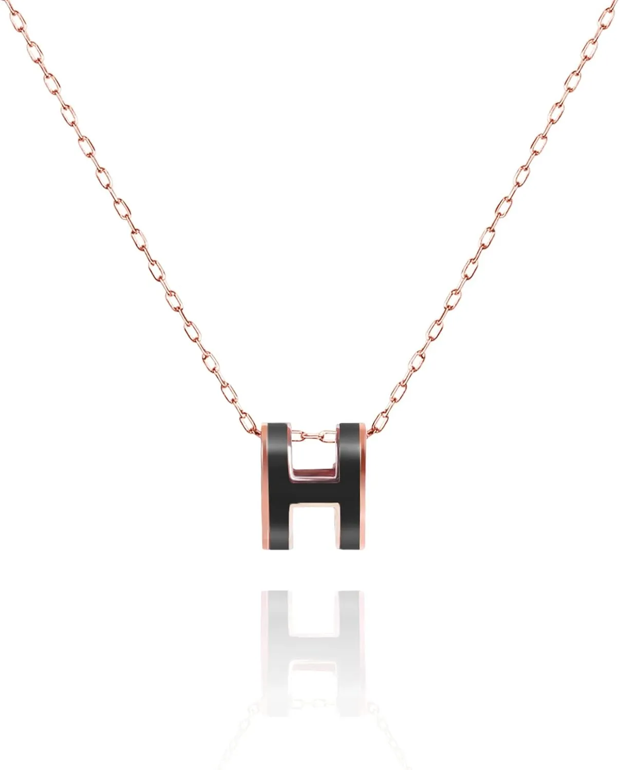 EXTREE Women's Initial H Pendant Necklace for Girls Exquisite 18K Gold Plated Necklace Women's Valentine's Day Gift