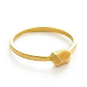 Faceted Nugget Ring