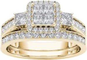 Fashion Couple Rings Classic Gold Plated Ring Inlaid Zircon Jewelry Rings Small Rings for Teen Girls (Gold, 8)
