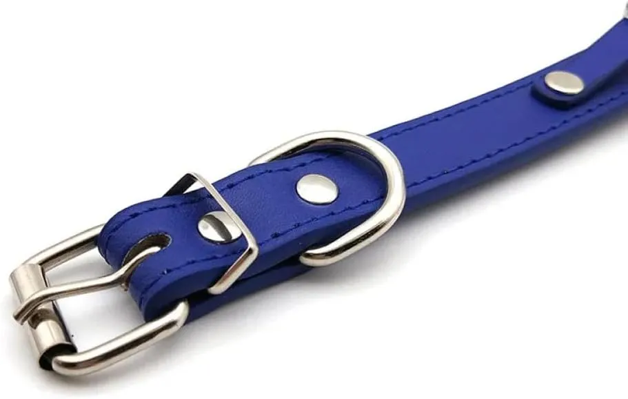 Fashionable Charm Personalised Name Leather Choker For Women, Sexy Royal Blue Rhinestone Letters Diy Necklace