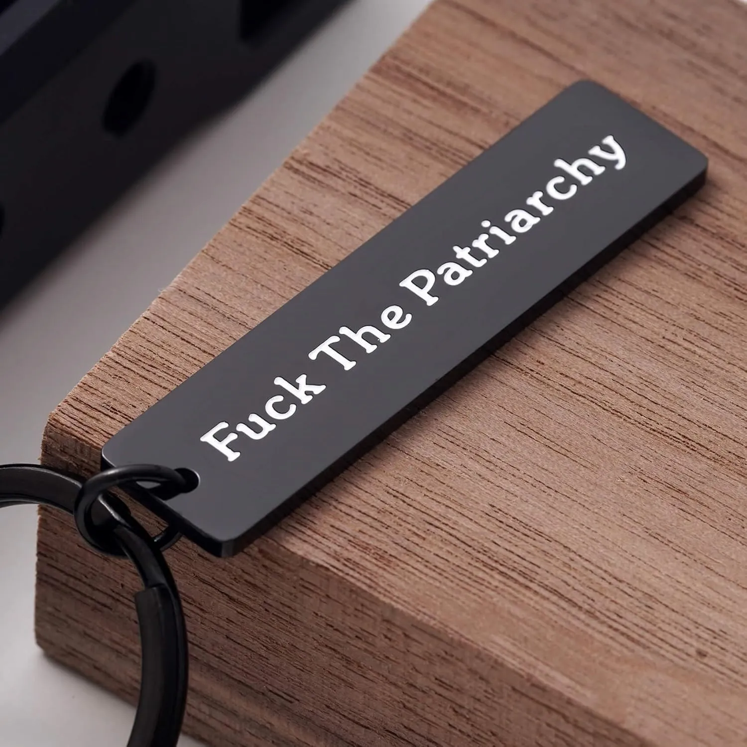 Feminist Keychain, Anti-Patriarchy Gift, Bold Statement Gift for Women's Rights, Fuck The Patriarchy Keyring for Her
