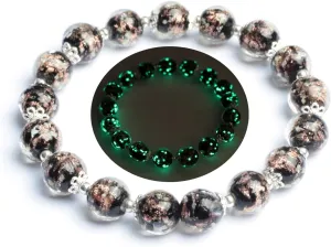 Firefly Stretch Bracelet for Women Glow in The Dark Luminous Bead Bracelet for Women, Mermaid Bracelet Bangles Anti Anxeity Healing Energy
