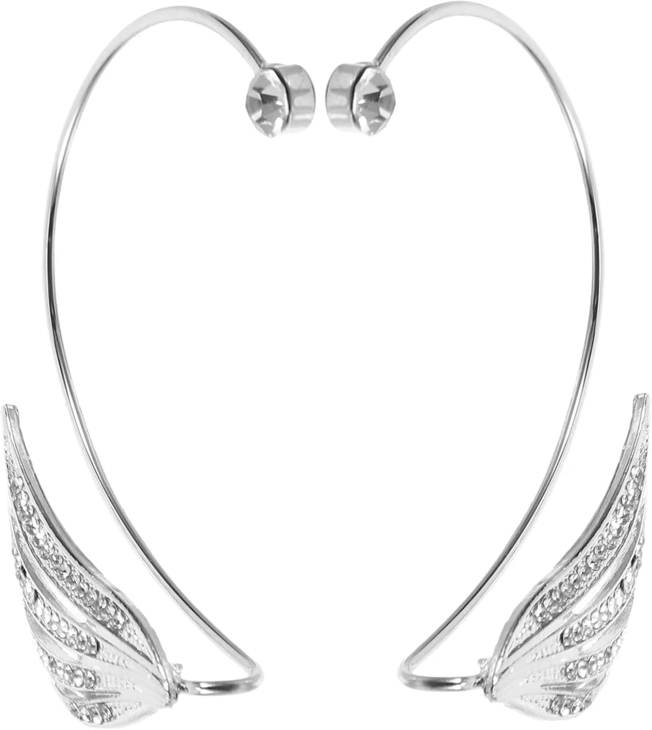 GALPADA Rhinestone Ear Cuff Earrings for Women Fashionable Ear Cuff Ornament Ear Accessories for Parties