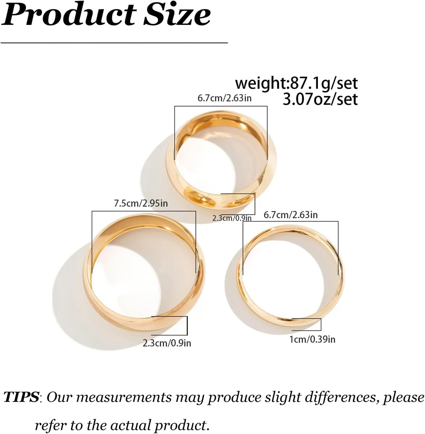 Gold Bangles for Women Non Tarnish Chunky Cuff Bracelets Silver Cuff Bangle Bracelet for Women Gifts for Christmas Stocking Stuffers