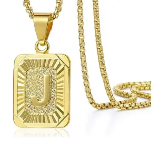 Gold Initial Pendant Necklaces