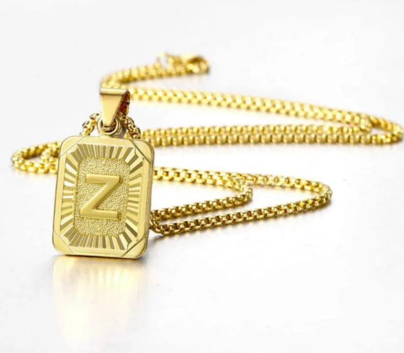 Gold Initial Pendant Necklaces