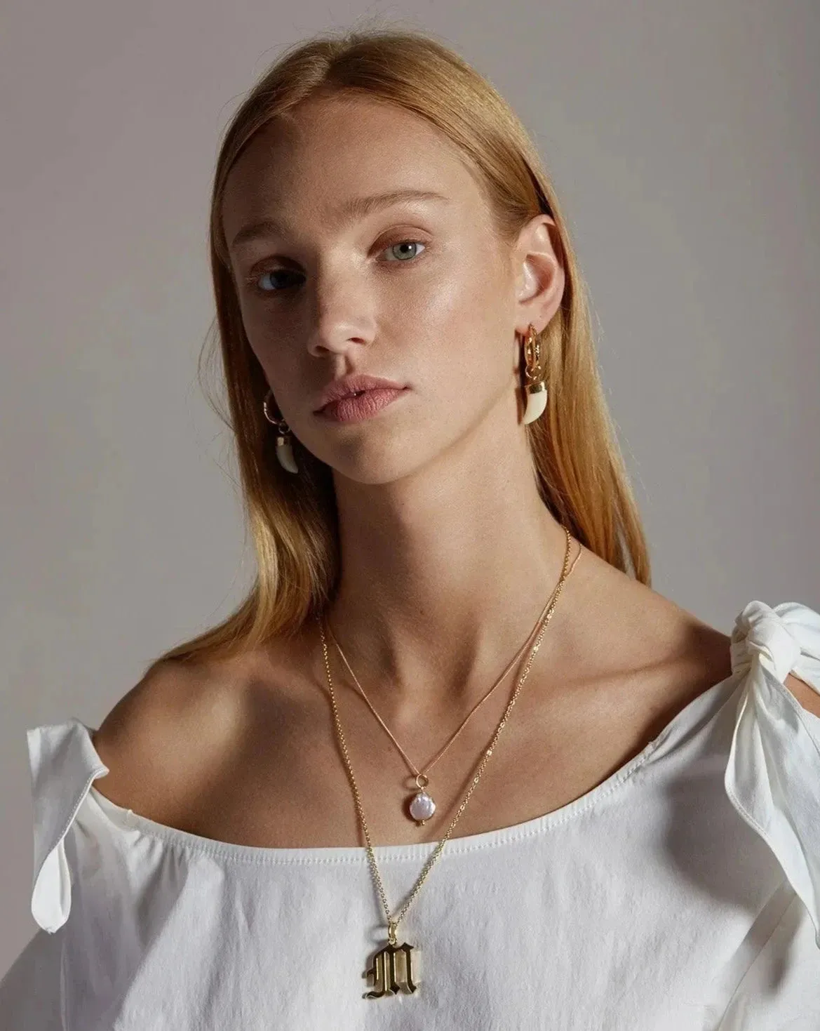 Gold Letter J Necklace