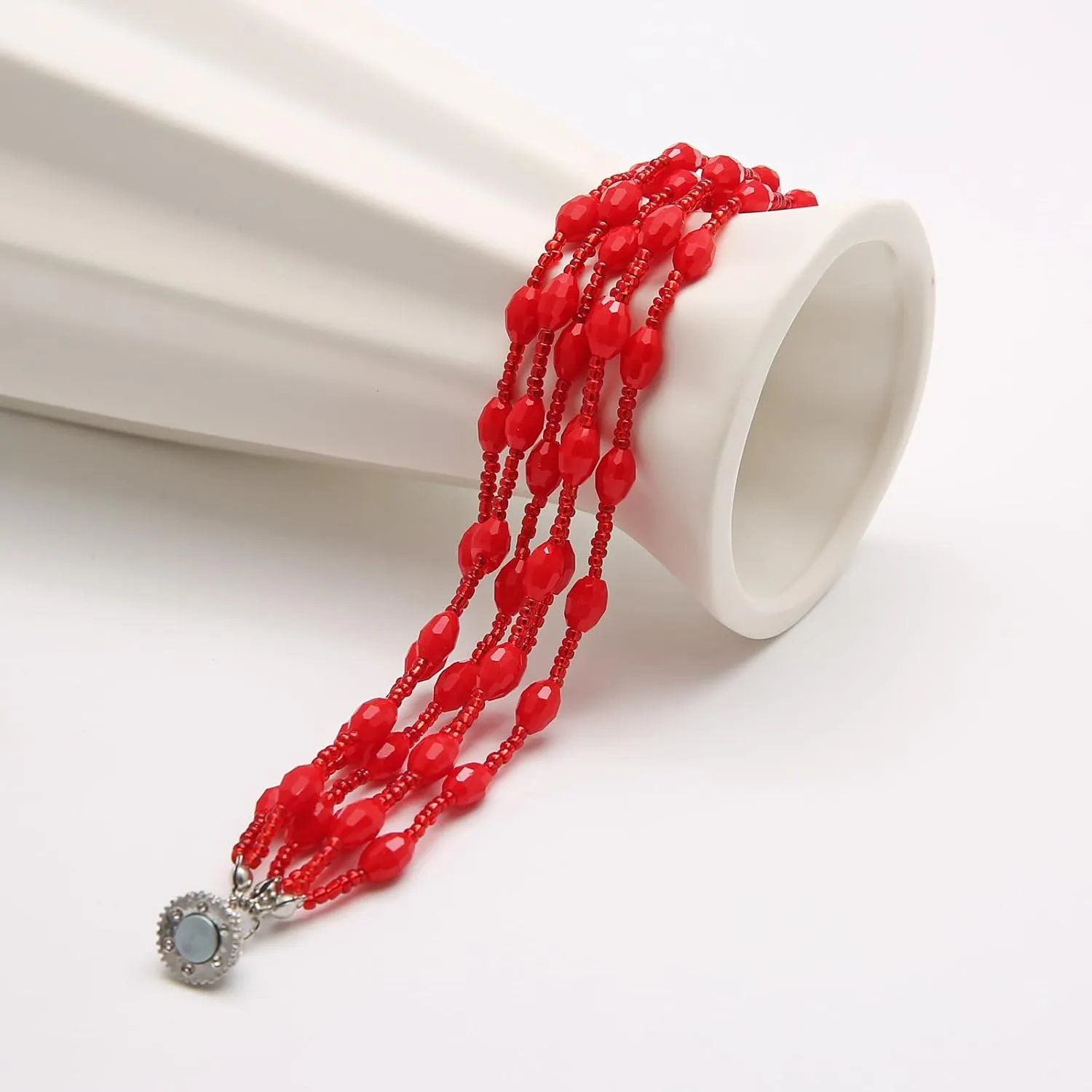 HZMAN Boho Beaded Bracelet for Women Dainty Retro Multi Strands Bohemian Bracelet Jewelry Gift