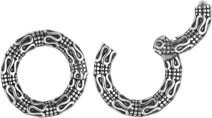 HZMAN Surgical Steel Huggie Hoop Earrings 4mm Silver Hypoallergenic Punk Earrings for Men Women