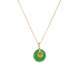 Jade Necklace for Women Buddha Jade Necklaces Green Crystal Necklace Lucky Buddha Jewelry Stocking Stuffers for Women Men