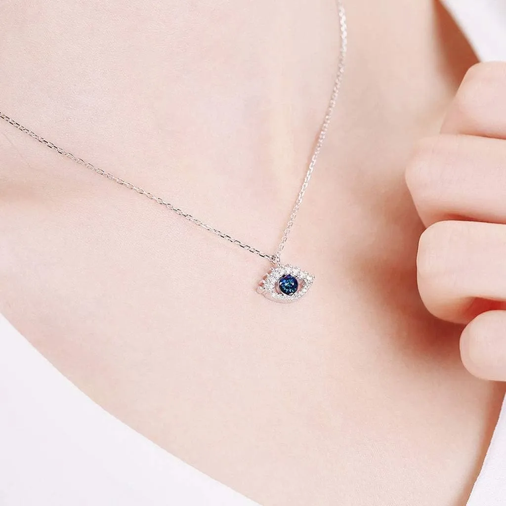 jewelry/necklaces blue eye necklace lady platinum pendant girlfriend fashion clothing accessories women's pendants