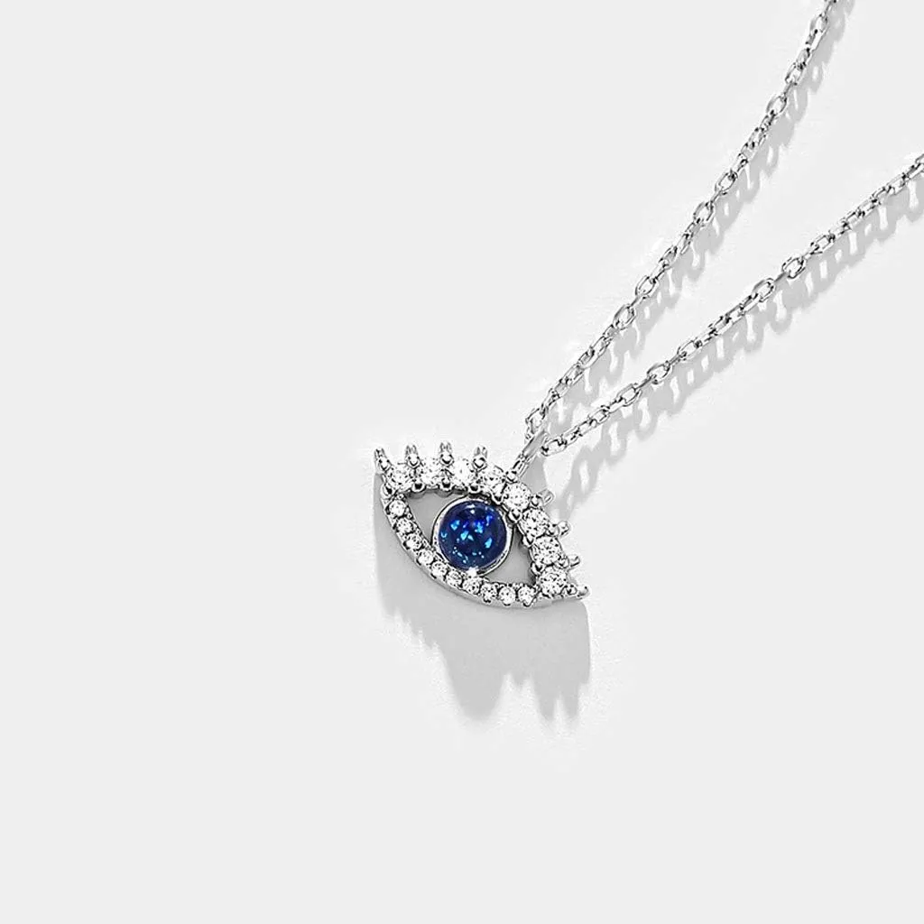 jewelry/necklaces blue eye necklace lady platinum pendant girlfriend fashion clothing accessories women's pendants