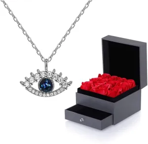jewelry/necklaces blue eye necklace lady platinum pendant girlfriend fashion clothing accessories women's pendants