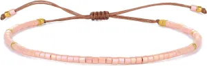 KELITCH New Miyuki Crystal Adjustable Bracelet Handmade Friendship Bracelets for Women