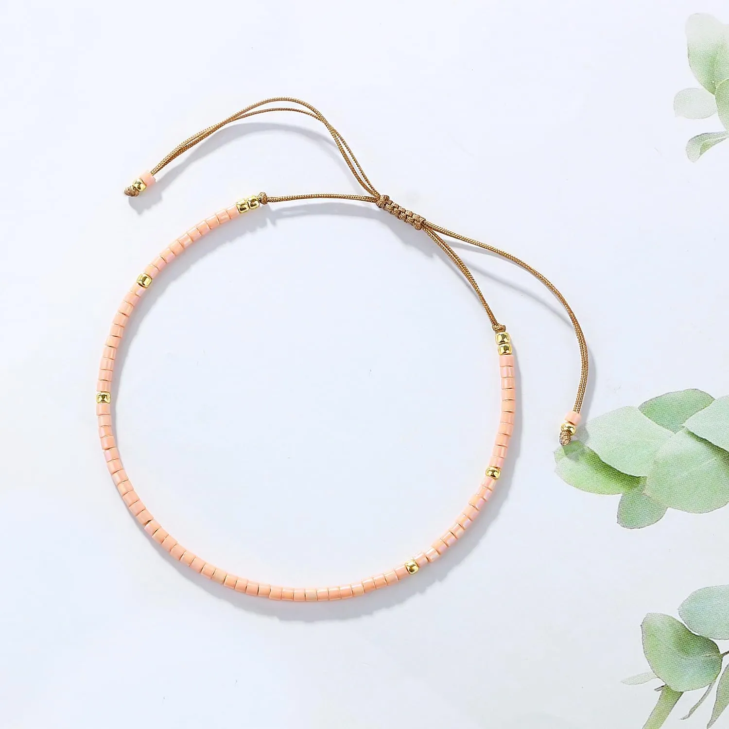 KELITCH New Miyuki Crystal Adjustable Bracelet Handmade Friendship Bracelets for Women