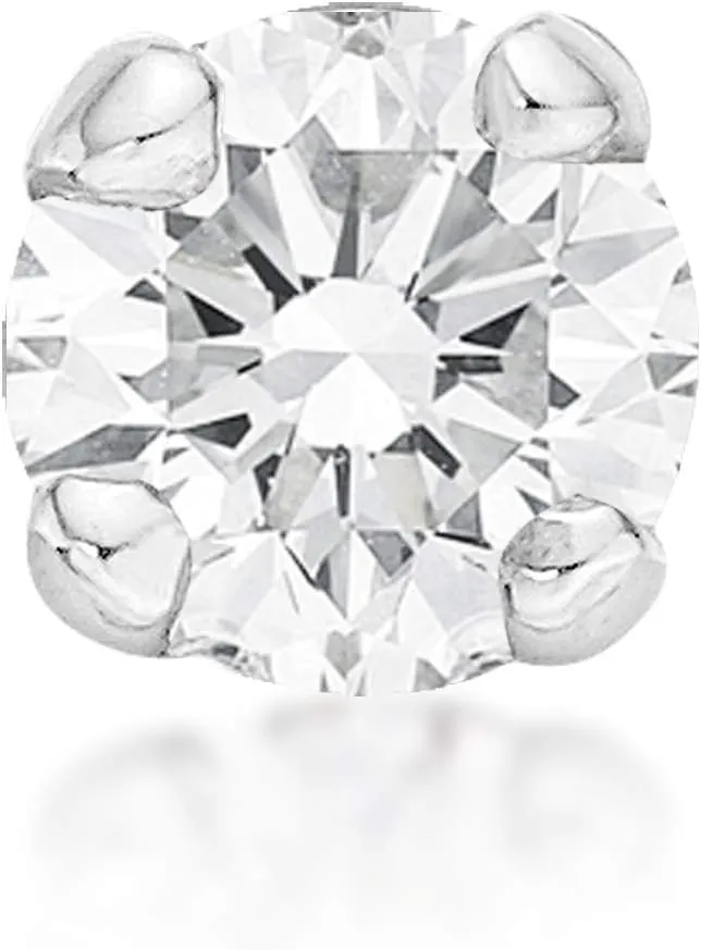 Lavari Jewelers 20 Gauge 0.01 to 0.07 Carat Lab Grown Diamond Straight Bone Nose Stud for Women - 14k Gold 1.3 to 2.7mm (D-E, VVS1-VVS2 to I2-I3, cttw) Nose Ring - Unisex Nostril Piercing Jewelry