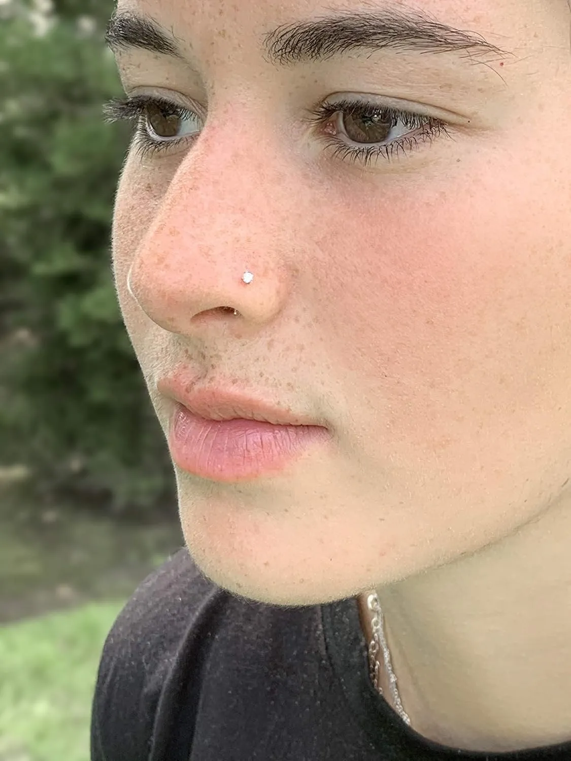 Lavari Jewelers 20 Gauge Straight Bone Nose Stud for Women or Men - 14k White or Yellow Gold 2 mm or 3 mm Cubic Zirconia Nose Ring - Unisex Hypoallergenic Nostril Piercing Jewelry - 20G Body Piercing
