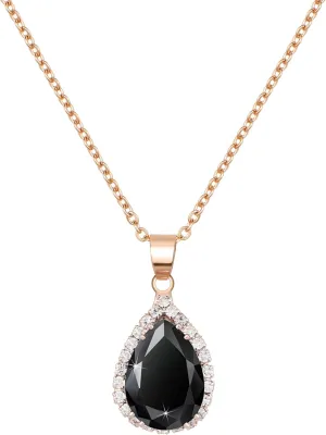 Linawe Crystal Chain Necklace for Women Trendy, Imitation Diamond Pendant, Statement Cubic Zirconia Boho Jewelry Set, 14K Gold/Rose Gold/Silver Birthstone Necklace