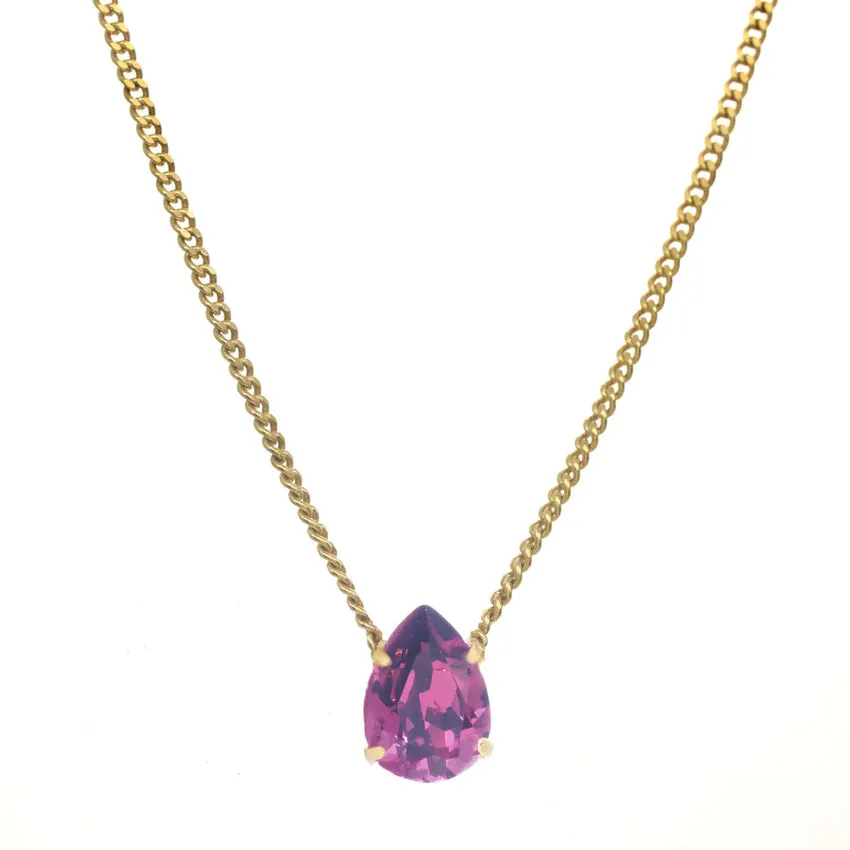 Lumi Necklace in Amethyst and Gold - TOVA