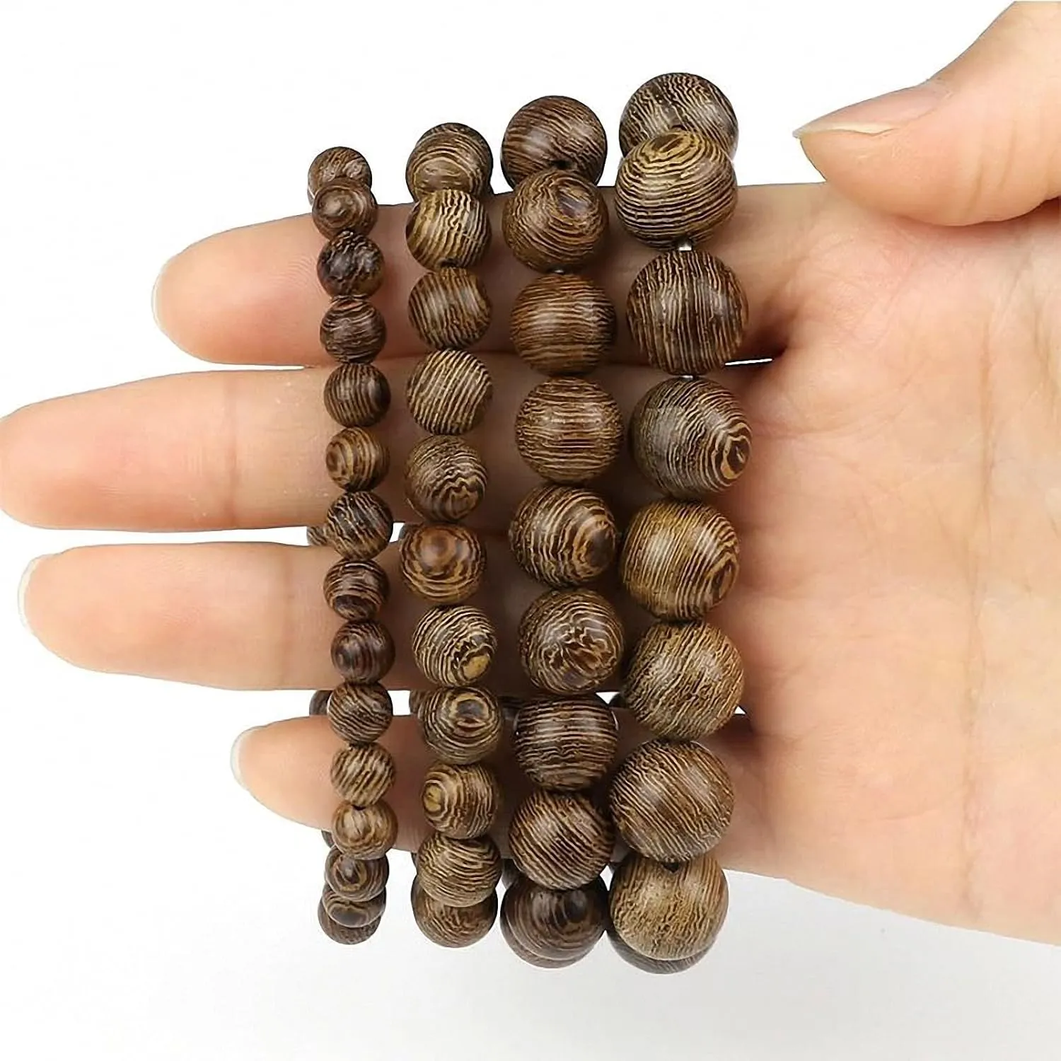 Men Vintage Bracelet Wooden Beads Meditation Prayer Buddha Stretch Bracelets Bangle Women Yoga Jewelry Gift