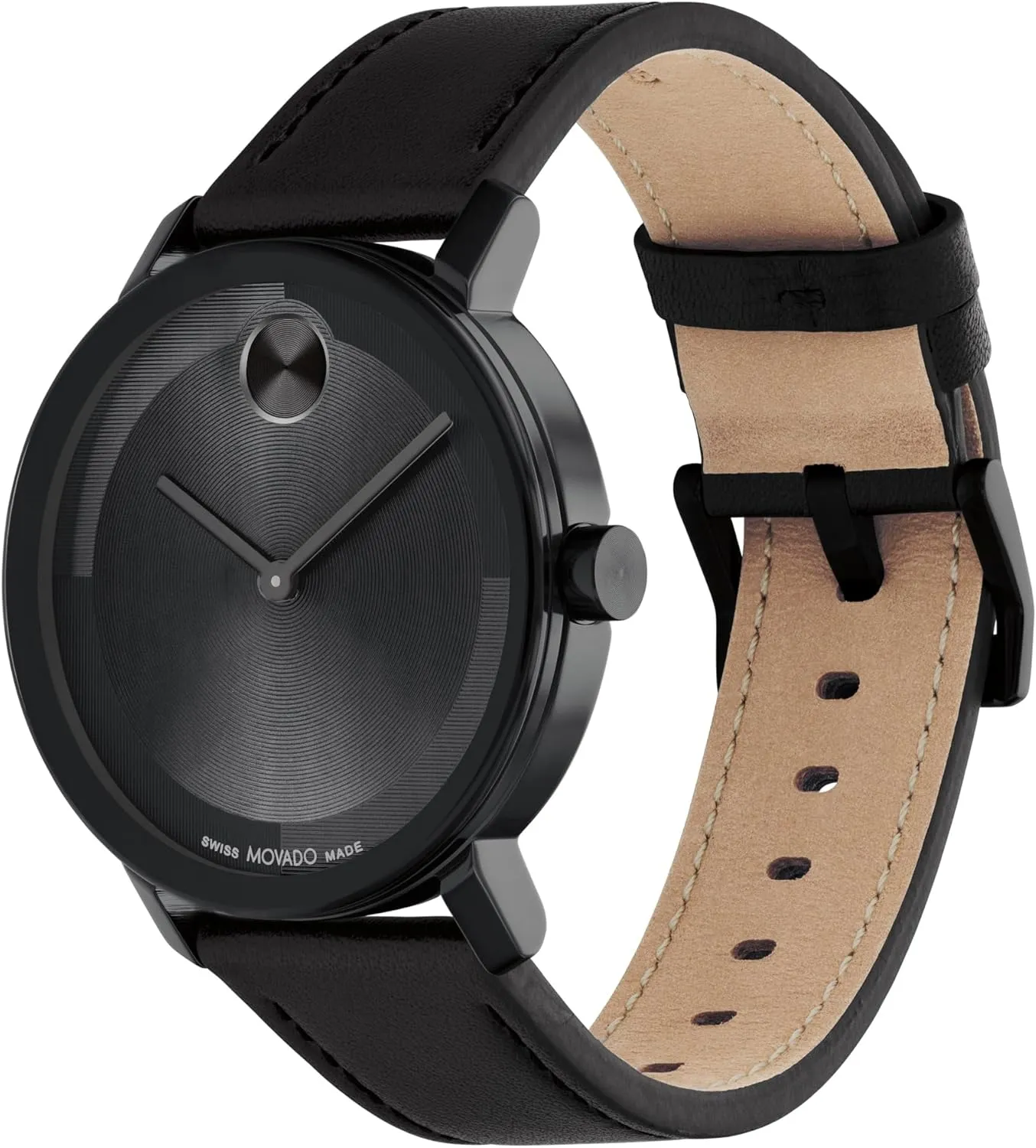 Movado Bold Evolution 2.0 Men's Watch - Swiss Quartz Movement, Nappa Leather Strap - 3 ATM Water Resistance - Luxury Fashion Timepiece for Him - 40mm