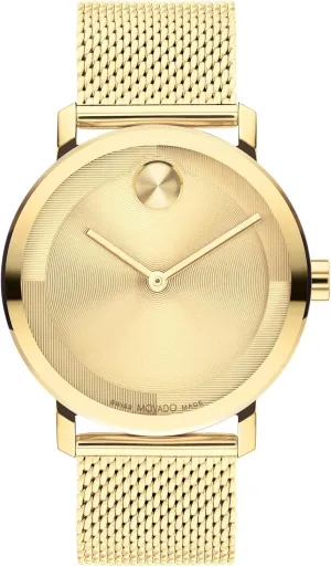 Movado Bold Evolution 2.0 Men's Watch - Swiss Quartz Movement, Stainless Steel Mesh Bracelet - 3 ATM Water Resistance - Luxury Fashion Timepiece for Him - 40mm