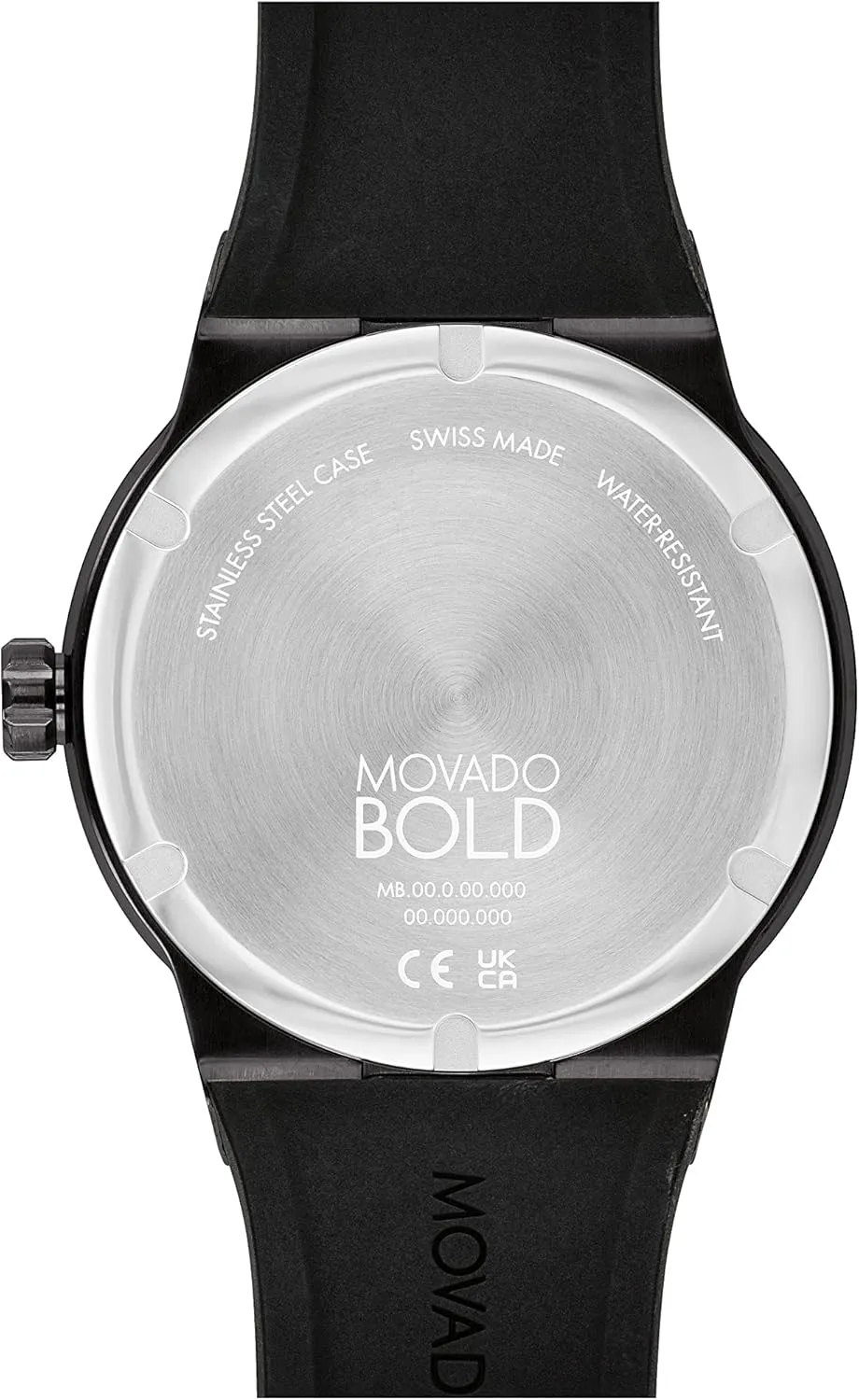 Movado Bold Fusion Men's Luxury Quartz Watch - Swiss Movement, Silicone Strap, Water Resistance 50 Meters (5ATM) - Classic Timepiece - Gift for Him - 42mm