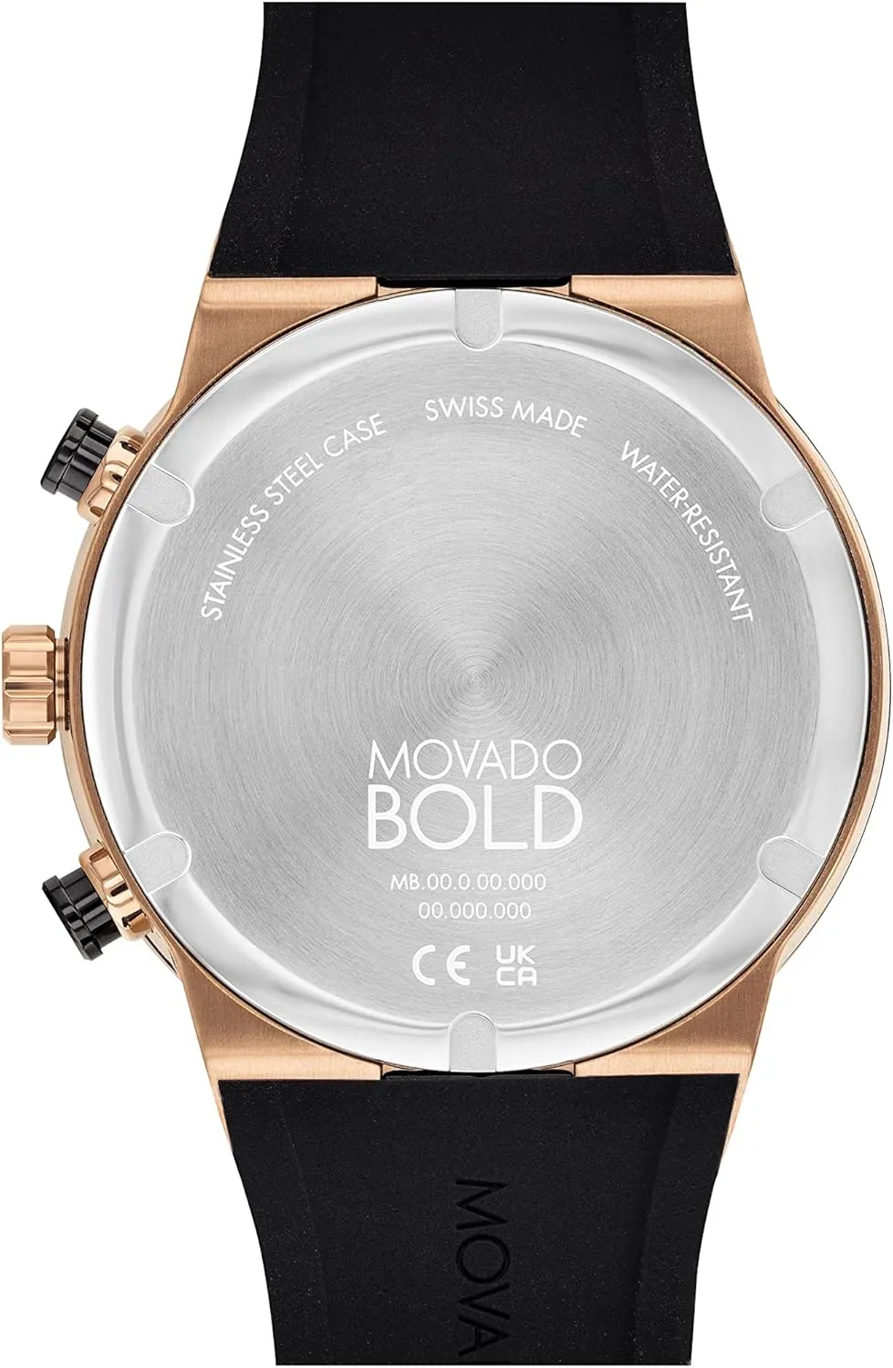 Movado Bold Fusion Men's Watch - Swiss Quartz Chronograph Movement, Silicone Strap - 5 ATM Water Resistance - Luxury Fashion Timepiece for Him - 44.50mm