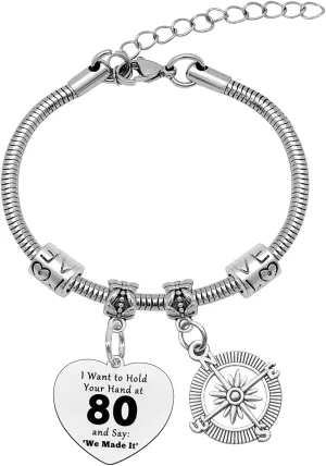 Mwphuy Inspirational Motivational Gifts for Women Stainless Steel Jewelry Bracelets Encouragement Gifts for Friends Sisters Her Friendship Gifts Bangles Bracelet Christmas Birthday Gifts