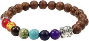 New 2025 Hot Men Natural Wood Beads Bracelets Onyx Meditation Prayer Bead 7 & Bangles Women Wooden Yoga Jewelry Pulseira Fashion Trendy Accessories Creative Gift