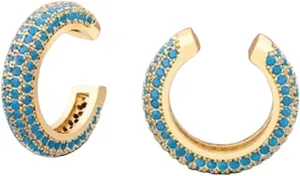 New 2025 Unisex Bohemian Crystal Ear Cuff Earring For Women Multicolor Choice C-Shape No Pierced Small Bridal Wedding Clip Decoration Jewelry Luxury Accessories Trendy For Women And Men