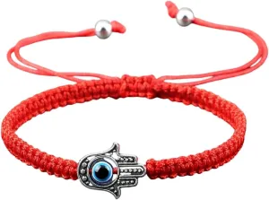 New 2025 Unisex Prayer Hand Of Fatima Bracelet Red Black Color Nylon Thread Lucky Couple Bracelet&Bangles Jewelry Men Women Decoration Luxury With You Accessories Trendy Best For Gift And