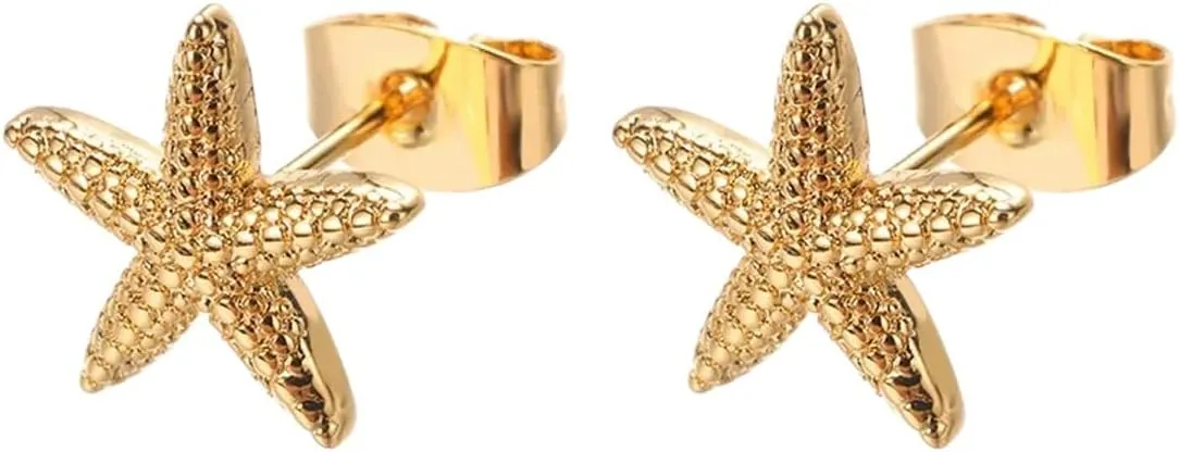New 2025 Unisex Starfish Ear Clip Cuff Wrap Earrings For Women Geometric Female Beach Holiday Bohemian Jewelry Decoration Luxury With You Accessories Trendy For Women And Men