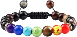 New 2026 8Mm Natural Stone Tiger Eye 7 Prayer Beaded Bracelets Handmade Bangles Women Men Jewelry Pulseira Fashion Trendy Accessories Creative Gift