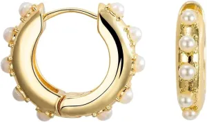 New 2026 Arrive Bohemian Imitation Pearls Ear Cuff For Women Trendy Round Small Clip Earrings No Piercing Gold Plated Wedding Jewelry Fashion Accessories Creative Gift