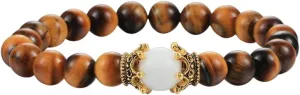 New 2026 Fashion Natural Stone Crown Beaded Bracelets Handmade Charm Distance Energy Bangles Yoga Lucky Women Men Gifts Prayer Jewelry Trendy Accessories Creative Gift
