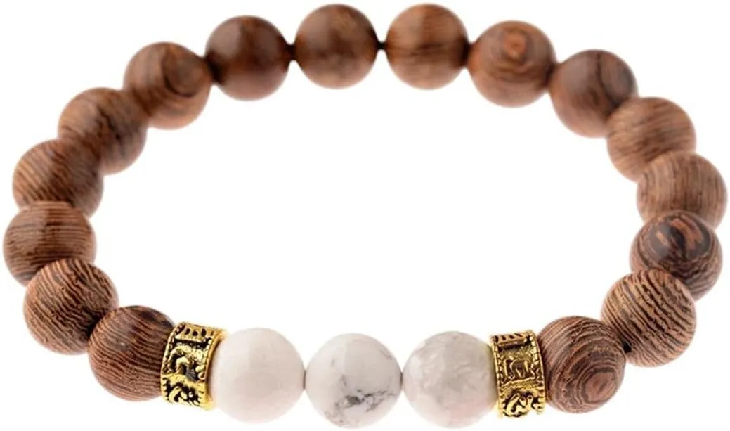New 2026 Unisex 10Mm Natural Wood Beads Yoga Bracelet For Women Men Elastic Buddhist Prayer Buddha Bracelets&Bangles Jewelry Findings Hombre Fashion Trendy Accessories Creative Gift For Women And Men