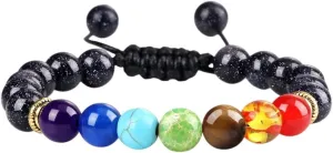 New 2026 Unisex 7 Bracelet Men Black Lava Tiger Eye Stones Balance Beads Buddha Prayer Natural Stone Yoga Bracelets Bangles Jewelry Findings Fashion Trendy Accessories Creative Gift For Women And Men