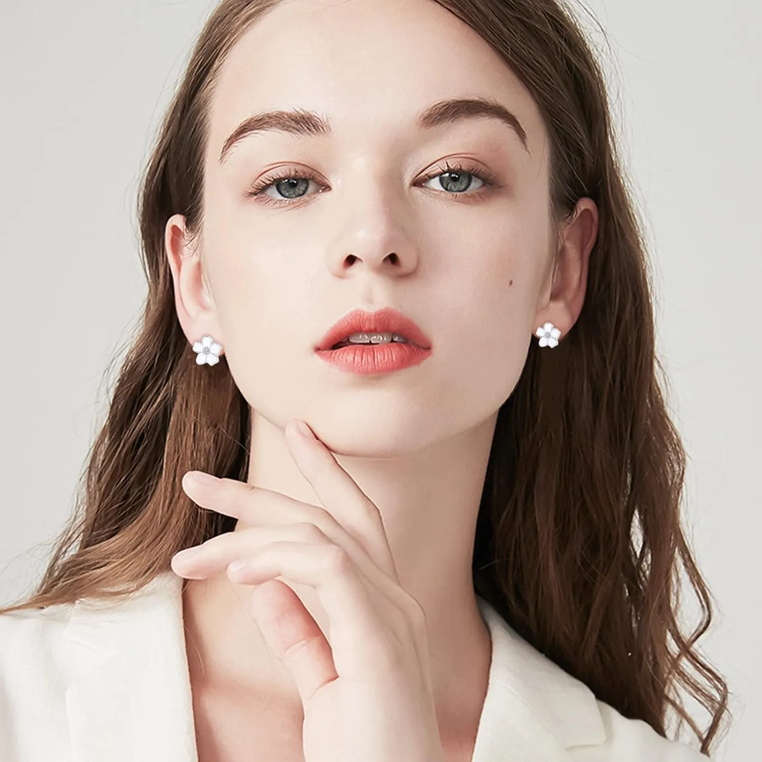 NEWITIN 12 Pairs Clip On Earrings for Women Cute Earring Crystal Pearl Stud Charming Fashion Earring Non Piercing Clip on Stud Earrings for Women