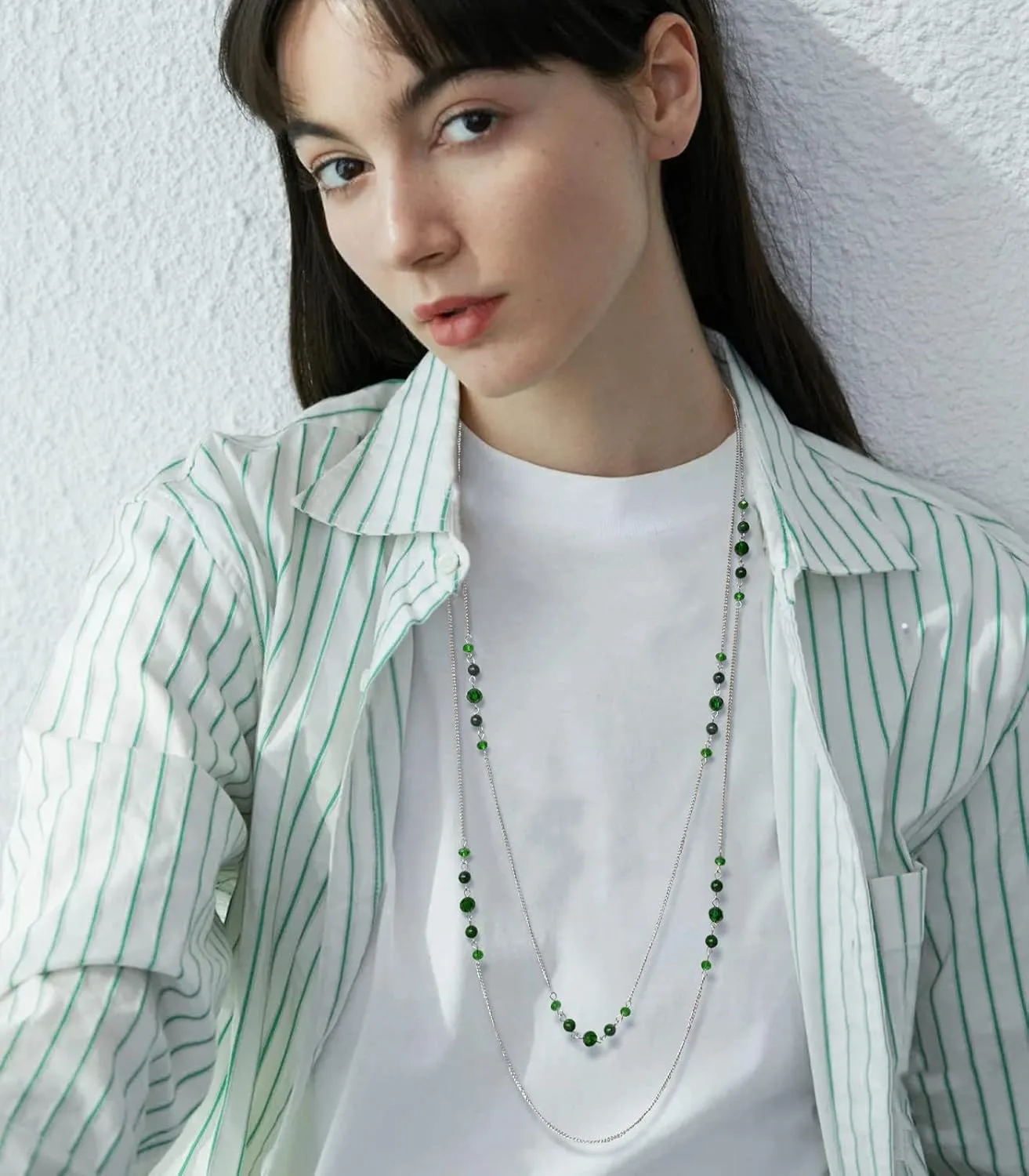 Noessla Long Silver Necklace for Women Bohemian Layered Statement Costume Long Necklaces for Women Fashion Jewelry Mothers Day Gifts