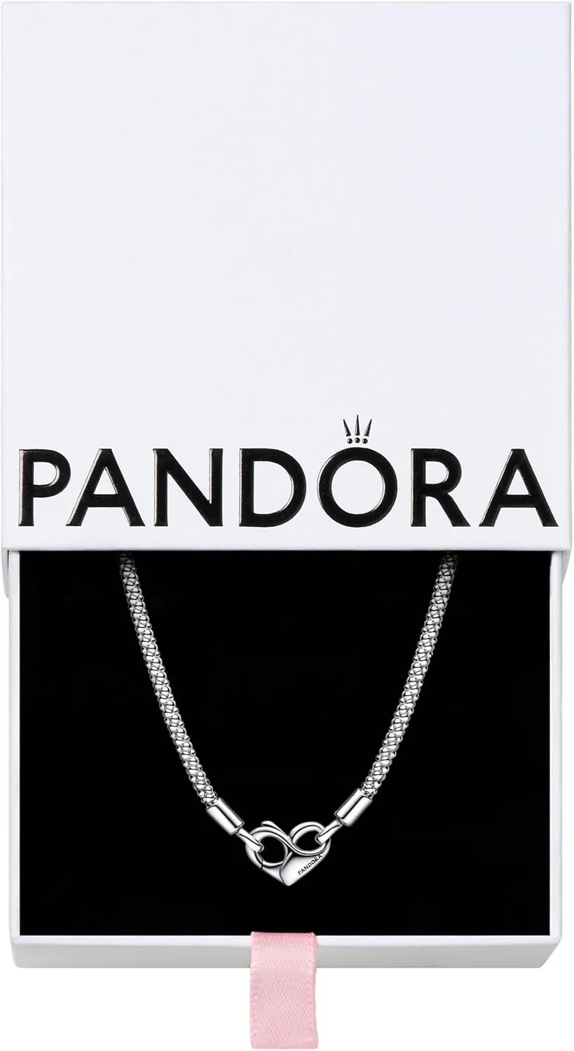 Pandora Moments Studded Chain Necklace - Gift for Her - Stunning Women's Jewelry - With Gift Box