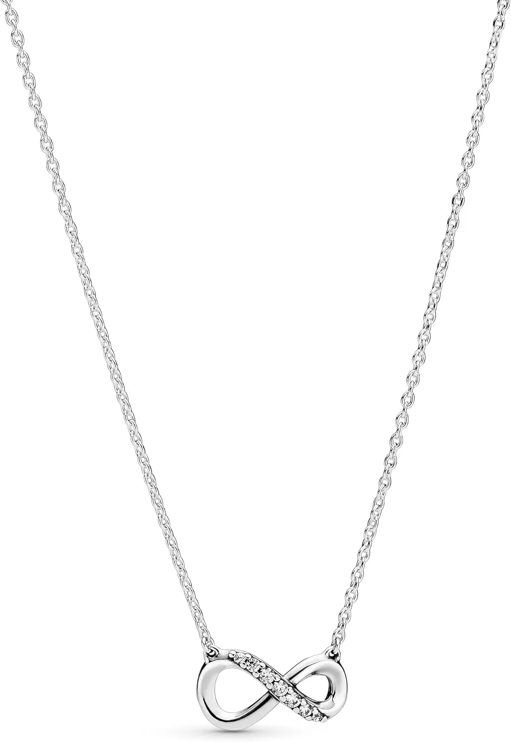 Pandora Sparkling Infinity Collier Necklace - Great Gift for Her - Stunning Women's Jewelry - Sterling Silver & Cubic Zirconia - 19.7"