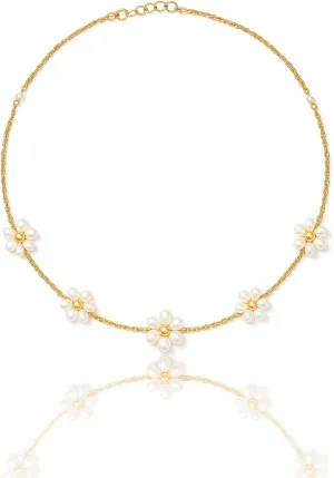 Pearl Pendant Necklaces for Women  Dainty and Chunky Gold Layered Costume Jewelry Set  Cute Anniversary, Birthday, and Bride Gifts
