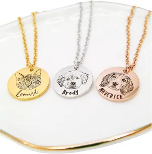 Picture Necklace Personalized Photo Dog Memorial Gifts For Loss Of Dog Passing Away Gifts Custom Name Necklace Personalized Cat Memorial Gifts For Loss Of Cat Necklace