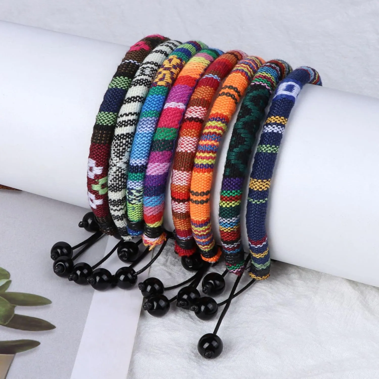 Pingyongchang Boho Surfer Bracelets Anklet Handmade Adjustable String Rope Braided Anklet Summer Friendship Waterproof Beach Jewelry for Women Men