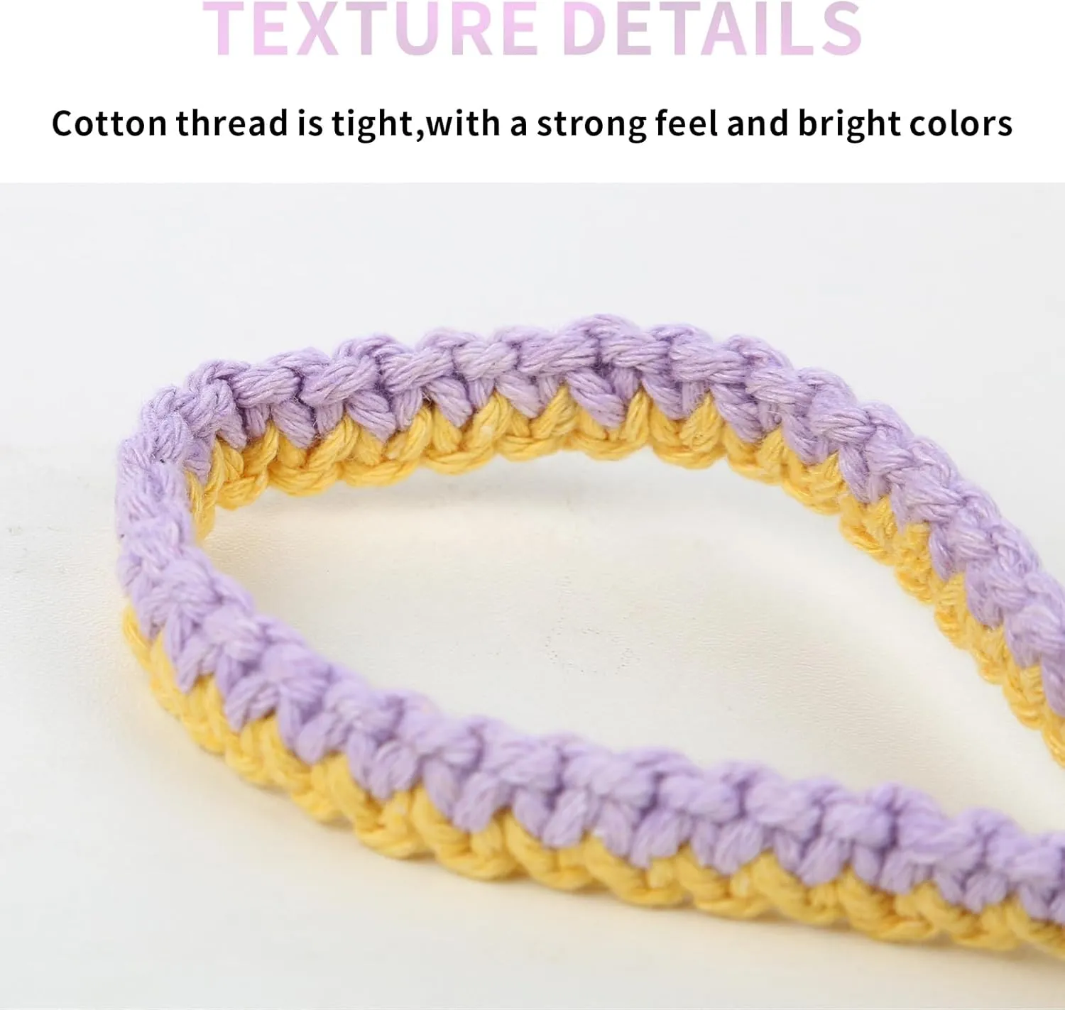 POTUS Boho Macrame Keychain Wristlet for Women Wrist Lanyard for Keys Handmade Cute Keyring Car Keys Holder Bracelet