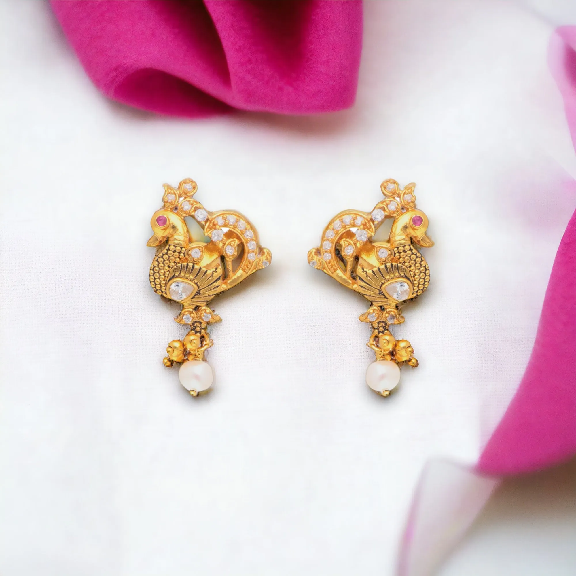 Precious Peacock Earrings