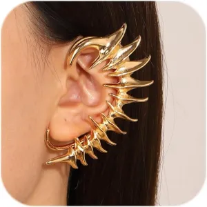 Punk Devil Ear Cuff Earring - Vintage Dragon Claw Gothic Cartilage Ear Wrap Earrings for Women - Halloween Jewelry