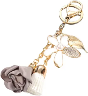Rhinestone Keychain Metal Key Ring Crystal Sparkling Charms Pendants women's car key chain Girls Handbag Decoration
